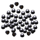 50 Pieces Insert Shaft Plastic Potentiometer Rotary Knob Pots Rotary Cap