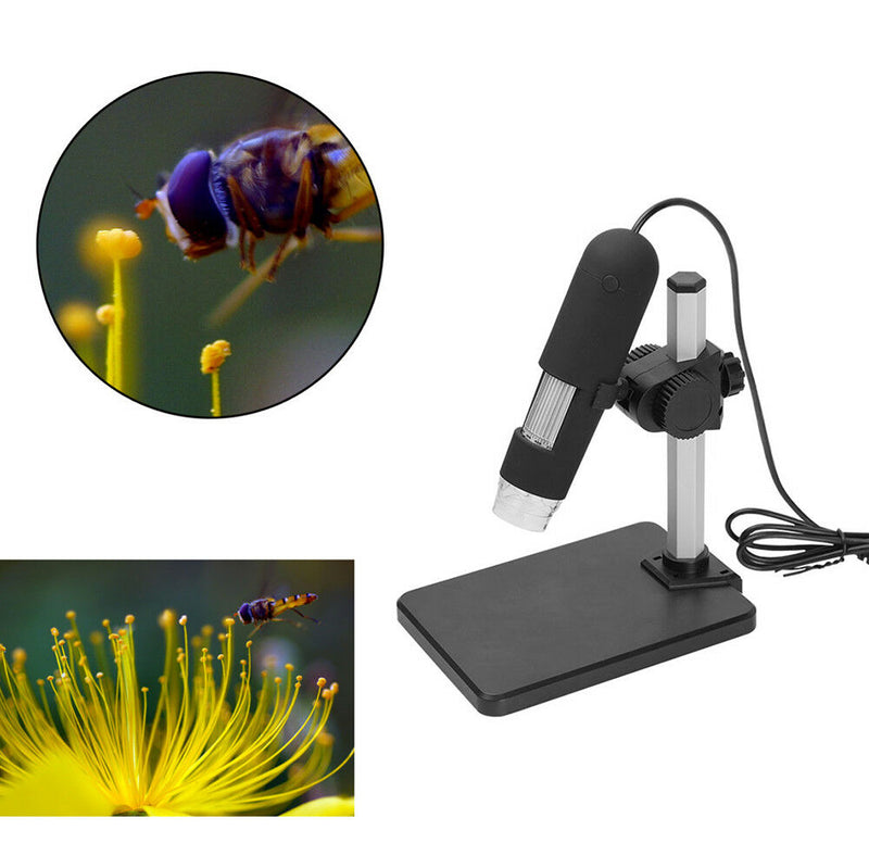 8LEDs & 1000x USB Digital Endoscope Microscope 1.CMOS Sensor Magnifier Camera
