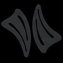 2pcs/set Contour Makeup Template Face Contour Stencil Eyeliner Eyeshadow Stenc&j