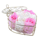 6Pcs Scented Rose Flower Petal Bath Body Soap Wedding Party Gift Home DIY D
