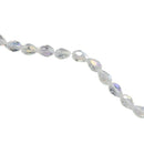 Fashion 72pcs Faceted Glass Crystal Charm Teardrop Style Spacer Beads 8x6mm