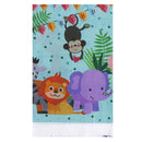 Safari animals tablecloth disposable table cover for kids birthday party decorMO