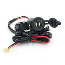 Waterproof 12V Dual Usb Motorcycle Handlebar Install Charger Motorcycle Cha