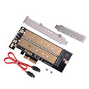 2 Port Ngff M.2 B & M Key To Pci-E 4X Adapter Card Pci-E Riser Sata To Pci- S6T7