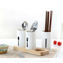 Kitchen Cutlery Holder Utensil Drainer Stand Sink Storage Organizer