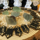 Divination Handmade Rune Stones Card Set Nordic with Bag Props Home Toys