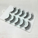 Luxury 5 Pairs Soft Cross Long Thick False Eyelashes Nautral Handmade Eye Lashes