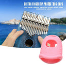 4pcs Silicone Finger Guards Guitar Fingertip Protectors Cap for Ukulele (S)