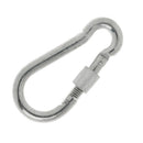 1 X Screw Lock D Shape Carabiner Hook Keyring