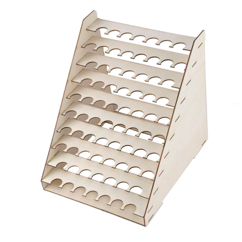 Pigment Painting 75 Bottles Paint Wooden Shelf Rack Holder Stand Organizer