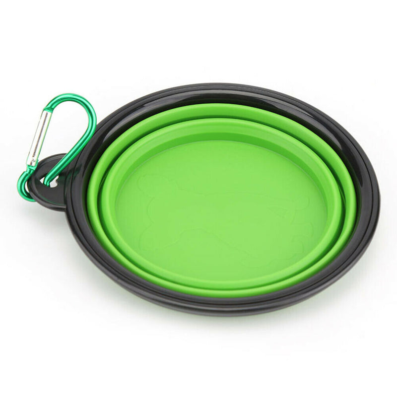 2pcs Portable Silicone Collapsible Bowl for Pet Cat Dog Food Water Feeding