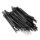 60 Pcs Metal Hair Clips Waved Bobby Salon Pins Grip Hairpins Barrette Black