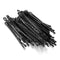 60 Pcs Metal Hair Clips Waved Bobby Salon Pins Grip Hairpins Barrette Black