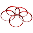 5Pcs Red Air Vent Outlet Cover Ring Trim For Benz A Class A200 A180 A220 W176 P3