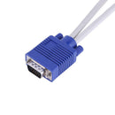 VGA Splitter Cable Dual 2 Monitor 15pin Two Ports Male To Female