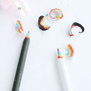 2Pcs Rainbow Pencils Drawing Painting Pencils Stationery Black and White Deluxe