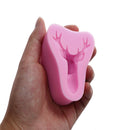 Christmas Deer Head Silicone Cake Chocolate Fondant Mould Baking Decor Tool 3c