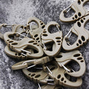 2PCS S Shaped Carabiner EDC Gear Snap Spring Clips Hook AU SE E4 BX
