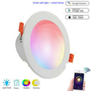 1X(Wifi Smart Downlight Led Voice Control App Remote Control Timing Bulb Wo