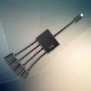 4 Port Micro USB Power Charging OTG Hub Cable Adapter For Android Phone Tablet