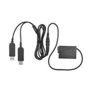 LP-E8 DC Coupler USB Power Adapter Dummy Battery Camera Charger Kit for Reb