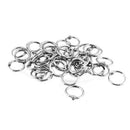 50 Pcs Staple Book Binder 20mm Outer Diameter Loose Leaf Ring Keychain