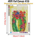 5D DIY Full Round Drill Diamond Painting Abstract Flowers Embroidery (B952)