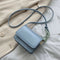 Leather Women Messenger Bag Mini Square Shoulder Satchel Handbags (Blue) A#S