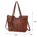 Retro Tassel Women Bag Chain One Shoulder Big Bag Large Capacity Messenger