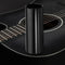 1pc Guitar Slide Black Stainless Steel Finger Knuck
