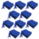 50 Pieces Blue Soft Velvet 5x7cm Jewelry Candy Pouch Christmas Party Supplies