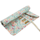 20 Pockets Art Paint Brushes Case Roll Up Pen Holder Canvas Pouch Bag O9R4