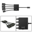 4 Port Micro USB Power Charging OTG Hub Cable Adapter For Android Phone Tablet