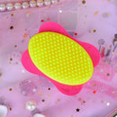 1pc girls rose plastic shampoo washing hair massager comb scalp shower brush MO