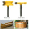 2pc 1/4" Shank Canoe Flute and Bead Router Bit Wood Cutter Woodworking Tool