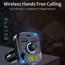 Bluetooth Wireless Car Kit FM Transmitter Handsfree Type-C Play Charging Mu M7Z6