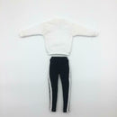 1/6 Scale Round Collar Sweatshirt Top Outfit and Striped Pants For 12'' HT PH