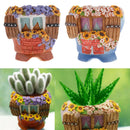 Creative Flower House Plants Pots Brush Pots Planter For Flower Sedum Succulent
