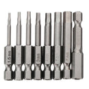 8Pcs Magnetic Hexagon Screwdriver Bit S2 Steel 1/4 Inch Hex Shank Screw Dri H9Z3