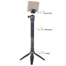 Mini Tripod with Removable Ball Head Table Top Stand for 1/4'' Screw Cameras
