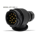 13 Pin Cars Trailer Truck Connector Plug Adapter Converter Tow Socket Bar J C6K3