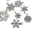 15pcs Tibetan Christmas Snowflake Charm Pendant Diy Necklace Bracelet Craft ã€NME