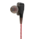 Dual Coil 3.5mm Wired In Ear Headsets Volume Control For Heavy Bass