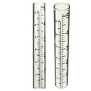 5'' Pro Capacity Glass Rain Gauge Replacement Tube Outdoor Garden Yard Home 1pc;