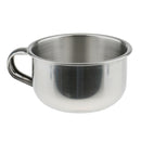 Stainless Steel Shaving Mug Bowl Cup With Handle for Men Barber Shave Brushes