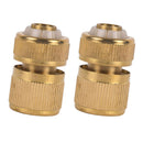 2x1/2 Inch Garden Water Hose Pipe  Accessories Watering Quick Brass