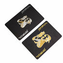 1x Waterproof Plastic Playing Card Game Black Poker Cards Waterproof  PokerB Hn