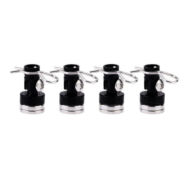 4Pcs Magnetic Invisible RC Car Body Column Clips 1:10 RC Car Part Kit Black