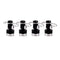 4Pcs Magnetic Invisible RC Car Body Column Clips 1:10 RC Car Part Kit Black
