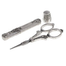 5pcs European Sewing Scissors Thimble Needle Case Threader for Sewing Crafts